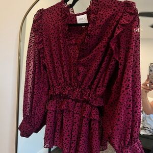 Misa Los Angeles Daphne Star Ruffle Blouse